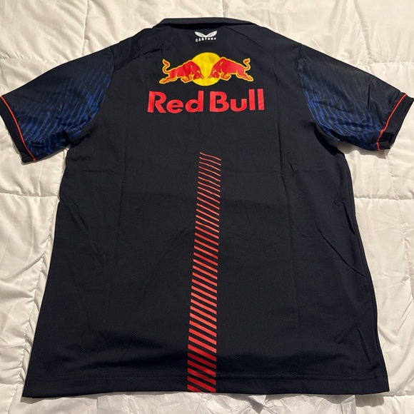 Oracle Red Bull Racing Men's Black Polo Shirt - Picture 4 of 8